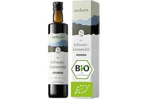 ‎NEDURA nedura® Schwarzkümmelöl BIO kaltgepresst (ungefiltert) 500ml – mit hohem Thymochinongehalt, BIO-Zertifiziert & 100% rein - täglich frisch & schonend gepresst - aus eigener Manufaktur