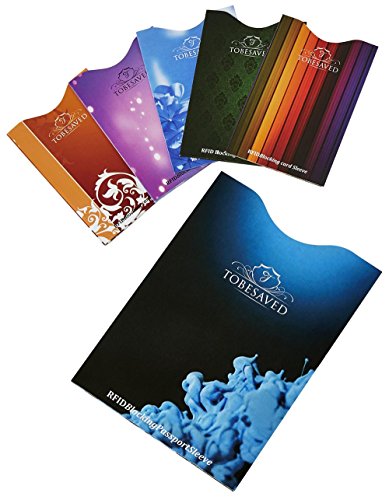 Preisvergleich Produktbild Tobesaved 6 Stück RFID Schutzhüllen - 5 x Kreditkarte - 1 x Reisepass
