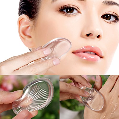 Silikon Make-up-Schwamm Gel- Beste Profi Silikon Blender Schwamm waschbar Beauty Tools Make-UP Sponge für BB, CC Cream Foundation - 4