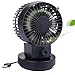 Produktbild idealife Mini Tischventilator USB Ventilator Leise Tragbarer USB Ventilator mit 2 einstellbaren Geschwindigkeiten Kleiner Ventilator für Desktop, Zimmer, Büro, Reisen und Draußen