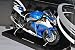 Produktbild Suzuki GSX R1000 Blau Weiss 1/12 Automaxx Modell Motorrad mit individiuellem Wunschkennzeichen