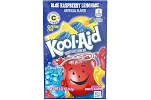 BHARTI BEN Kool Aid Blue Raspberry Lemonade Unsweetened Drink Mix 6.2g | Pack Of 6