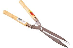 ADCB 20'' CARBON STEEL BLADE WOODEN HANDLE GARDEN SHEARS HEDGES GRASS SHRUBS BUSHES