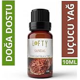 Lofty Sandal Ağacı Saf U&ccedil;ucu Yağ (10ml) -%100 Doğal Esansiyel Yağ | Uyku, Rahatlama ve Aromaterapi İ&ccedil;in Buhurdanlık ve Dif&uuml;z&ouml;