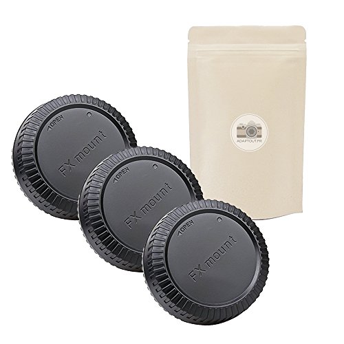 3X FX O Bouchon Cache Arrière pour Objectif Fuji X - Lot DE 3 Trois - ADAPTOUT Marque FRANÇAISE