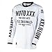 Produktbild O'Neal Moto XXX Motocross Jersey Original Vented Trikot MTB DH MX Downhill Offroad Shirt Langarm, 0041, Farbe/Motiv Weiß - Vented, Größe L