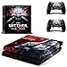 Produktbild Playstation 4 + 2 Controller Aufkleber Schutzfolie Set - The Witcher /PS4