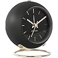 Karlsson 'Globe' Alarm Clock - Designed by Armando Breeveld (Black/Gold - 9.5cm)