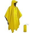 Victoper Waterproof Poncho Adult, Reusable Rain Poncho Adult Waterproof Poncho Waterproof Adult Lightweight Waterproof Raincoat for Outdoor Hiking Camping Cycling Traveling