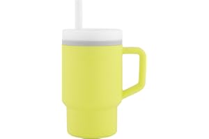 Infantino Mi 1er Tumbler, Adorable Vaso en Miniatura con Pajita Resistente y Asa para Niños Pequeños, Fomenta la Hidratación, Fácil de Limpiar, 250ml, Citrus