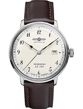 Zeppelin Herren-Armbanduhr Hindenburg Analog Quarz Leder 70464