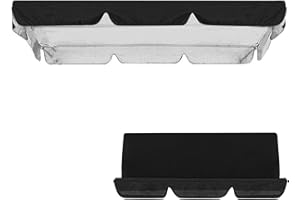 SJASD Telas para Toldo Balancin Jardin Exterior,Toldo de Repuesto para Asiento de Columpio Recubrimiento de PU Impermeable,Telas Toldos Columpio Balancin 2/3 Plazas Recambio Balancin Jardin