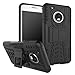 Chevron Tough Hybrid Armor Back Cover Case With Kickstand For Moto G5 Plus (Black) RS.299.00