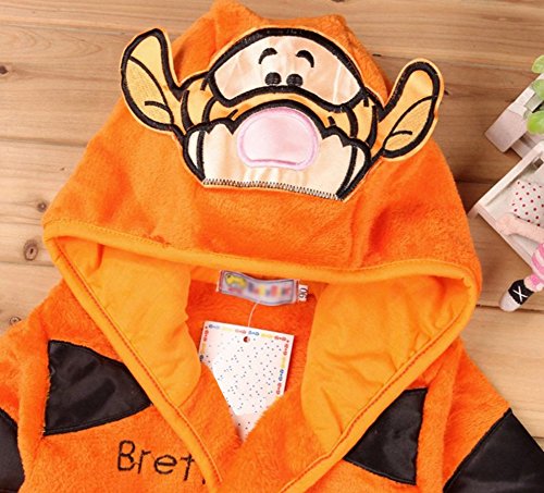 MissFox Kinder Cartoon Form Bademantel Für Jungen Mädchen Mit Kapuze - 2