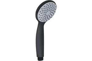 Gedy G-Easy 04, Prysznic 1 strumień, Głowica prysznicowa ABS z czarnym wykończeniem, 5 Lata Gwarancji, Projekt R &D, Filtr Prysznic przeciwpiaskowy W zestawie, Czarny, Unikalny