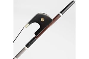 VINGOBOW Arco de contrabajo IPE de concierto en estilo alemán Artesanía SUPERIOR Pernambuco Interpretación Tono fuerte y salvaje Pelo de caballo mongol negro natural