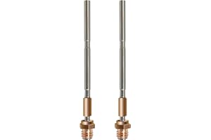 Hysiprui 2pcs Titanium alliage tout métal tube de gorge haute température extrudeuse à haut débit tête d'impression à extrémité chaude pour imprimante 3D prusa mk4 XL