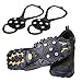 Produktbild YOEEKU Outdoor Schuhspikes Eis Schneeschuhen,Spike Schuhe, Anti Rutsch Steigeisen 5 Zahn Rutsch-Untersatz für Schuhe Bergsteiger