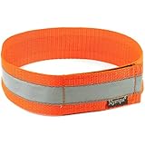 Signalhalsband reflektierend neon-orange, Größe: 55 cm