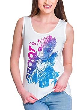 Guardians of the Galaxy Vol. 2 Tank Top Damen Groot von Elbenwald Baumwolle weiß