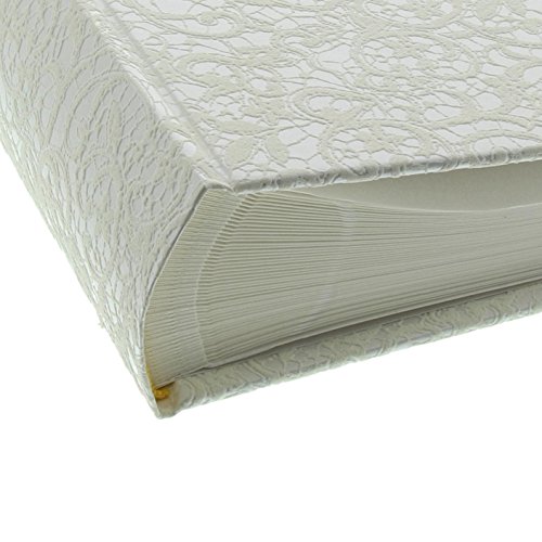 Goldbuch Hochzeitsalbum, 30 x 31 cm, 100 Seiten mit Pergamin, Mit Fensterausschnitt, Kunstleder, Romeo, Weiß, 31485 - 3