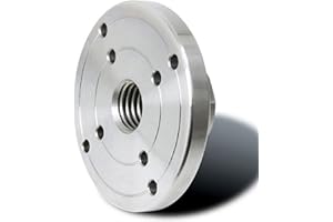 LXZSMH plateau de tournage en bois, mandrin de tournage, Plaque frontale de tour à bois 2'' 3'' 4'' 6'', bride de mandrin de tour à bois filetée en acier argenté for accessoires d'outils de tournage du bois(