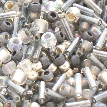 10 Grams TOHO Seed Beads Mix - Tenin (Grey/Gold) from Bead Workshop