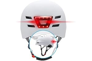 Beeper - BEEPER Casque Velo, Trottinette avec Feux Avant et Arriere integres ME135