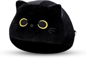FADCAER Pluszowe poduszki dla kota, pucołowaty kotek, wypchane zwierzęta, kawaii, kot, miękka zabawka, poduszka do spania, uroczy kot, poduszka dla chłopców, dziewcząt, prezenty urodzinowe, dekoracja domu, 40