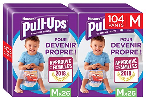 Huggies Pull-Ups Disney Pack de 104 Couches Culottes Bébé Garçon pour Apprendre à Devenir Propre Taille M 5