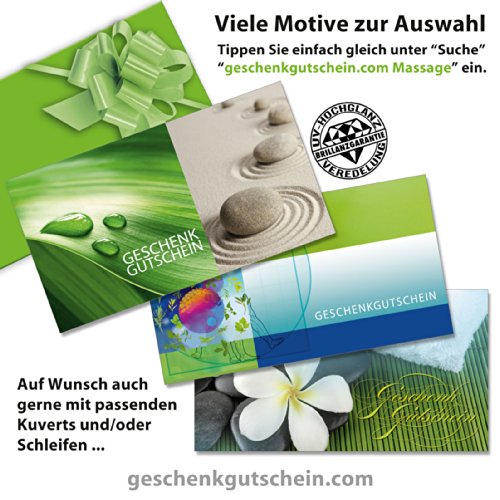 50 Stk. Geschenkgutscheine für Massage, Wellness, Spa, Yin Yang MA1229 - 2
