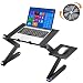 Produktbild SYOSIN Laptopständer, Höhenverstellbarer laptoptisch,Notebook Halterung Tisch Tablet Halter,360° Verstellbarer faltbar,mit Ablage für die Maus,mit Lüfter