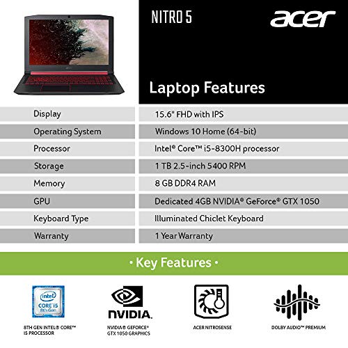 Acer Nitro 5 AN515-52 15.6-inch Laptop