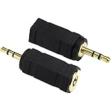 rhinocables 3.5mm to 2.5mm Adapter Jack, Female 3.5mm Socket to Male 2.5mm Plug, Standard to Mini Stereo Jack Plug Adapter wi