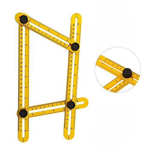 Makone Angle-izer Vorlage Werkzeug, Multi-Winkel Mess-Lineal, General Angleizer Vorlage Lineal für Handymen Builders Handwerker