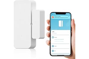 MIUCDA Smart WLAN Tür- & Fenstersensoren mit Echtzeit APP Alarm, Drahtloser Door Sensor Fensterkontakt für Smart Home, kompatibel mit Alexa/Google Home, Smart Life/Tuya（Kein Gateway erforderlich）