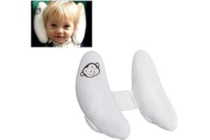 INCHANT Yijie Baby Adjustable Head Neck Support - Banana Shape Travel Pram Pillow Cushion, Headrest for Car Seat Pushchair Stroller Rocker