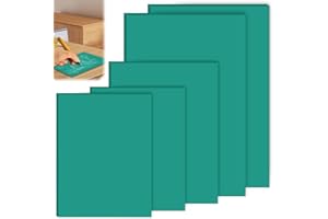 BAIFULAI 5 pezzi in gomma morbida linoleum per incisione, piastra in linoleum in gomma morbida, pannelli di taglio linoleico verde, set per timbri in gomma, fai da te e progetti di stampa (2A4 + A5 +