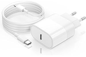 JEENEK iPhone Ladekabel Original mit Schnellladegerät, 20W iPhone Schnellladekebel 2m USB C Ladegerät Netzteil Stecker for iPhone 14 Plus/13 Pro/13 Pro Max/12/11/SE/XS/8/7/6/iPad