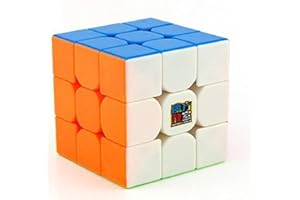 Moyu Cubing Classique Mofang jiaoshi MF3RS Cube Magique 3x3x3 Lisse Puzzle Cube Speed Cube pour Les Compétitions Professionnelles et Les Novices (Multicolor Stickerless)