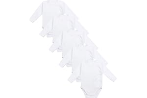 TupTam Body Bebé Manga Larga – Body Bebe Unisex con Cierre Cruzado – Pack de 5 Bodies Bebe
