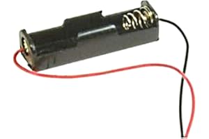 DAZZLETECH Single AA Battery Holder Connector Wirh 150mm Leads 1 x 1.5V AA Battery Connector Cable