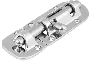 AKOZON Pestillo de la cerradura de la puerta del barco, Marine Grado 316 Acero inoxidable Puerta de la ventana Pestillo de la cerradura Barril deslizante Cierre de perno(110mm)