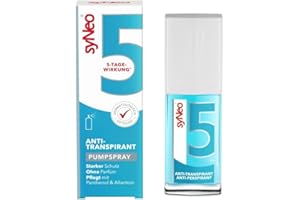 ‎SYNEO syNeo 5 Antitranspirant Deo Pumpspray – 5-Tage-Wirkung – gegen starkes Schwitzen, Schweiß & Geruch – für Body, Hände & Gesicht – dermatologisch getestet – für Damen & Herren – Made in Germany – 30 ml