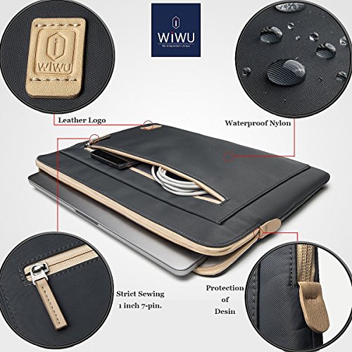 WIWU 13 Zoll Schutzh  lle  Wasserdicht Laptop Tasche  Nylon Tablet Tasche H  ll f  r Das Neue MacBook Pro 13  Late 2016   Leicht   Elegant Ultrabook H