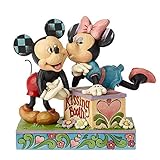 Diseñado por Jim Shore Disney Besos Booth-Mickey & Minnie Figurina, Resina, 10.00x16.50x15.00 cm