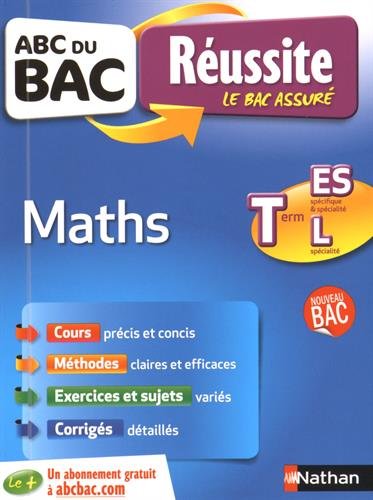 Book's Cover ofABC du BAC Réussite Maths Term ESL Spécifique et spécialité