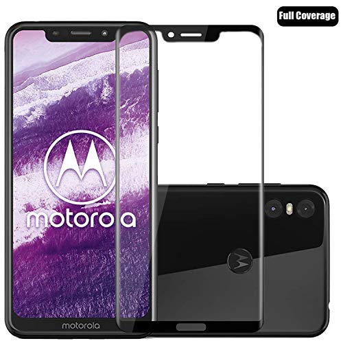 Preisvergleich Produktbild Voviqi Motorola one Panzerglas, Hüllenfreundlich Vollständige Abdeckung Schutzfolie gehärtetem Glas Folie Blasenfrei Volle Abdeckung Displayschutzfolie für Motorola one (Schwarz)