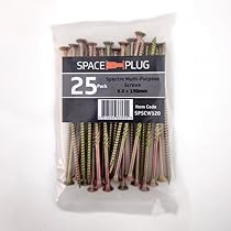 Space-Plug Adjustable Spacer Fixings (Mini Size For 15-35mm Gaps