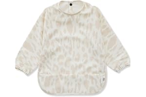 Bubba Bear Bavoir Manches Longues pour Bebe - Bavoirs Bebe Imperméable, Tablier Bebe pour Manger, Tablier Enfant Repas, Bavoir DME, Blouse Bebe Repas